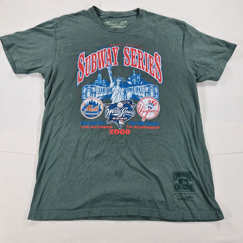 Mitchell & Ness Retro Subway Series 2000 World Series T-Shirt Men's‎ Size Large